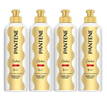 Imagem de Kit 4 Cremes Para Pentear Pantene Cachos Hidra-Vitaminados 240g