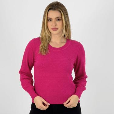 Imagem de Blusa de Lã Via Tricot Gola Redonda Feminina-Feminino