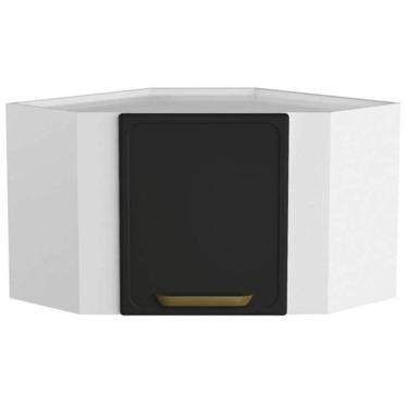 Imagem de Armário Aéreo p/ Cozinha Bella Canto c/ 1 Porta Grafite - Bertolini