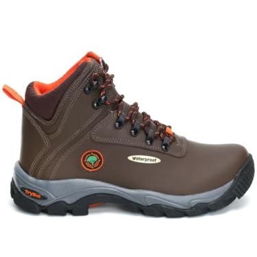 Imagem de Trylha Bota tênis Hiking Impermeável, Masculino, Sola Antiderrapante, WATERPROOF (MARROM, BR, Adulto, Numérico, 39)