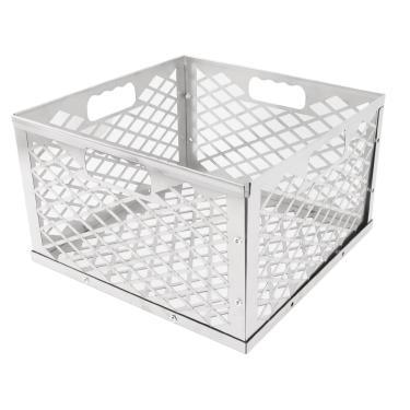 Imagem de Yctze Cesto de Incêndio de Carvão - Design Destacável Solder de Cesta de Carvão Aço Inoxidável para Distribuição de Calor Uniforme e Limpeza Fácil - Acessório Portátil de Churrasco