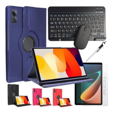 Imagem de Capa Teclado Tablet Para Redmi Pad Se 11 + Kit Completo - NoBrand, Azu