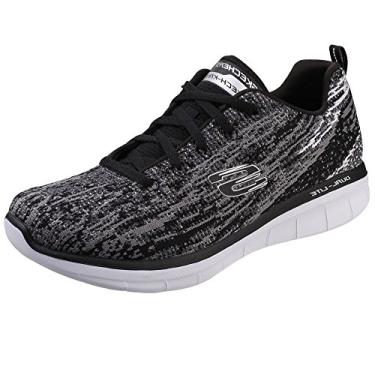 Imagem de Skechers Ténis de Cano Baixo Femininos, Preto (preto/cinza), 6.5