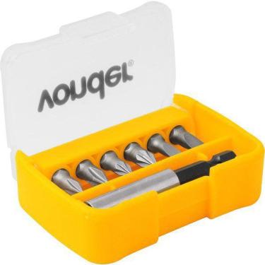 Imagem de Jogo Bits Com 7 Peças Ponteiras Aço Encaixe Sextavado Vonder