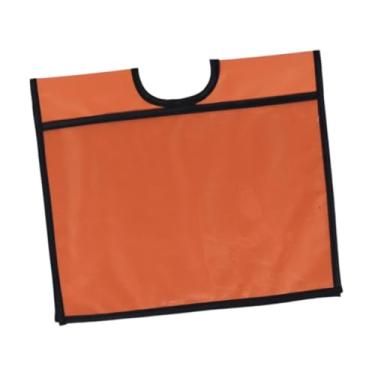 Imagem de Esquirla Capa para cone de trânsito externo com bolso, capa para placa de aviso, tecido Oxford para sinais de alerta e treinamento esportivo, Laranja
