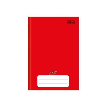 Imagem de Caderno Brochura D+ Tilibra Vermelho 96 Folhas A5 Pequeno com Pauta Es