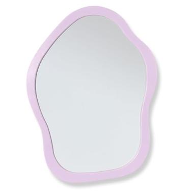 Imagem de KEYDUACU Espelho magnético para armário, espelho bonito de 22 x 16 cm. Adequado para armários escolares, banheiros, geladeiras domésticas, acessórios de armários, caixas de ferramentas de loja ou