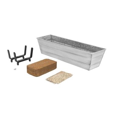 Imagem de Kit de cultivo de jardim Bloom Box, branco pequeno com suportes para grades de 2 x 4