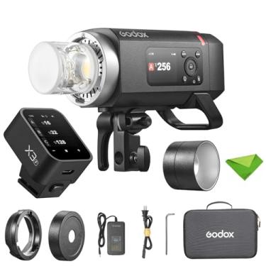 Imagem de Godox AD400 Pro II Flash AD400Pro II de 400 W com gatilho X3-F para Fujifilm, GN72, lâmpada de modelagem bicolor de 30 W, flash de potência máxima de 460, 0,01-1 s, HSS 1/8000, luz estroboscópica