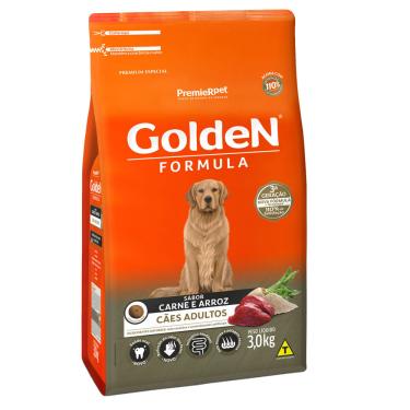 Imagem de Ração Golden Fórmula Cães Adulto Carne 3kg
