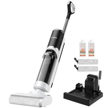 Imagem de IMAGIC Aspirador de pó seco e molhado M3, esfregão a vácuo sem fio, tudo em um para pisos duros, limpador de piso leve para bagunças pegajosas com limpeza de bordas, autolimpeza e secagem a ar quente