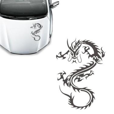 Imagem de Adesivo Do Capô Dragão Faixa Carro Tuning Decorativo Grafite - SPORTIN