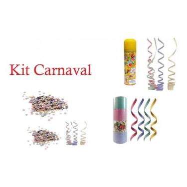 Imagem de Kit Carnaval C/ 5 Espumas +10pcs Serpentinas +10pcts Confete - Lynx
