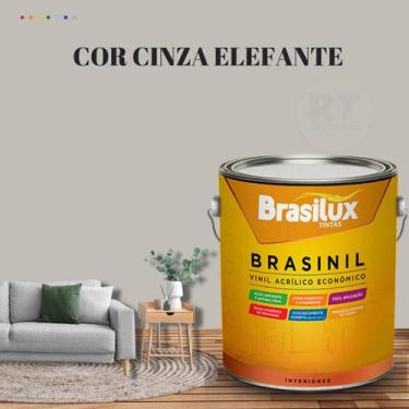 Imagem de Tinta Parede Cinza Acrílica Brasinil Anti Mofo 3,2l - BRASILUX , CINZA