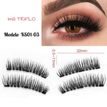 Imagem de Cílios Magnéticos imã triplo Magnetic Lashes - MKB