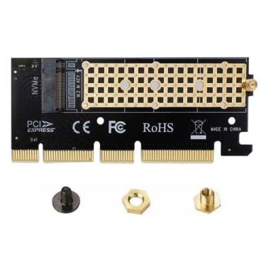 Imagem de Adaptador Conversor SSD M.2 NVMe para PCI-E x4 x8 x16 Preto - Ssu