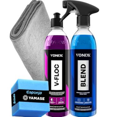 Imagem de Vonixx Kit Cera Blend Spray Vitrificadora + V-Floc 500ml Shampoo Neutro Super Concentrado