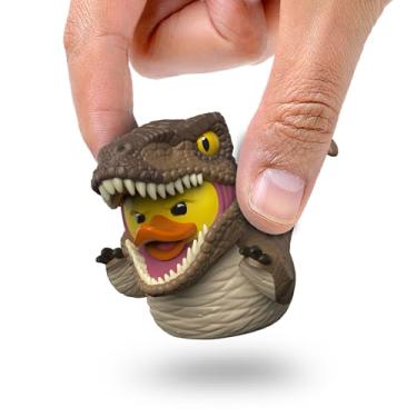 Imagem de TUBBZ Mini: Jurassic World Rebirth - Boneco de vinil de pato de borracha Velociraptor Cosplay