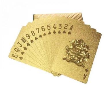 Imagem de Jogos de cartas cool black foil poker jogando cartas baralho impermeáv