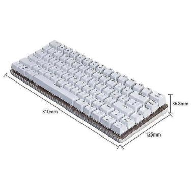 Imagem de Conjuntos de acessórios de computador ajazz 82 teclas teclado mecânico