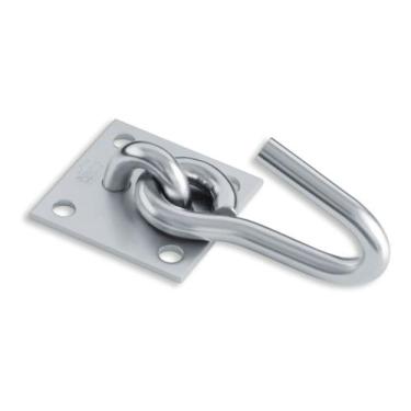 Imagem de Gancho de rede parafusar linha leve chapa 6x6cm N-1 Forsul Prata