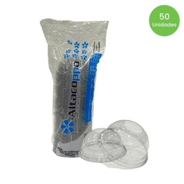 Imagem de Tampa Bolha com furo para Copos 400ml, 440ml, 500ml e 550ml Altacoppo 