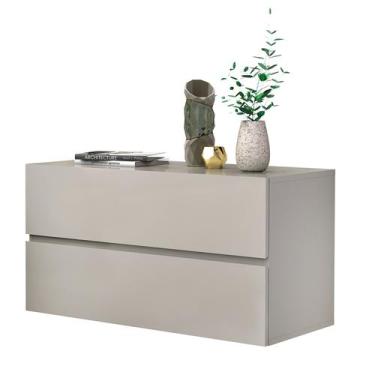 Imagem de Mesa Cabeceira Suspensa Parede De Canto Cama Casal Eros 60cm Moderno -