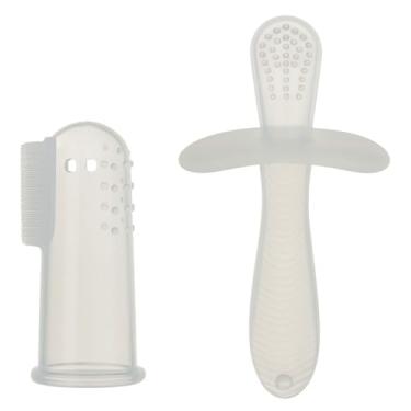 Imagem de Escova Dental de para Bebê + Mordedor Infantil Macio Higiene Bucal