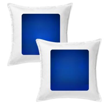 Imagem de Almofadas Decorativas Para Sofá Cheias Kit 2 4 6 10 Unidades Fibra Siliconada Tamanho 45x45(2)