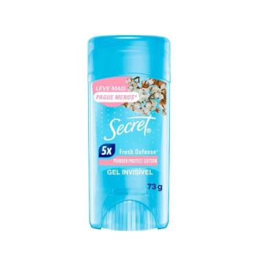 Imagem de Desodorante Secret Fresh Defense Power Protect Cotton 73g, 1 unidade