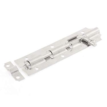Imagem de Parafuso de fechadura de porta, trava deslizante, ferrolho de cadeado, aço inoxidável Fechadura de portão de porta em destaque Eficácia confiável Trava de segurança Encaixe deslizante Parafuso de cone