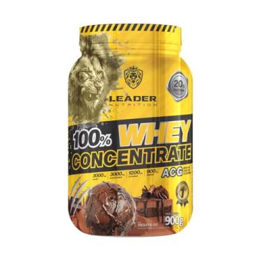 Imagem de Leader Nutrition 100% Whey Concentrate ACG, Suplemento Proteico em Pó, 900g, 30 Porções, 20g Proteína, 4 Sabores, Para Ganho Muscular (900g, Chocolate)