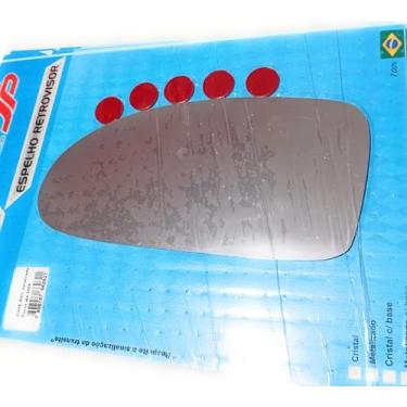 Imagem de Lente Espelho Retrovisor Sem Base Suporte Compatível Focus 2000 A 2008 Metelizado