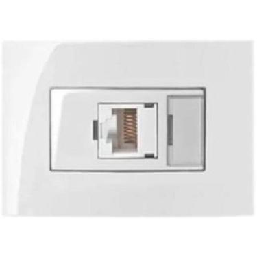 Imagem de 5 Pc Tomada Para Moveis Margirius Rj45 Branca Informática C