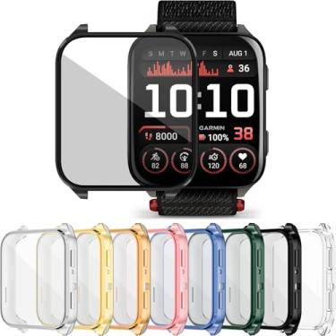 Imagem de RICHONE [Pacote com 8] Protetor de tela compatível com Venu X1 GPS Smartwatch Capa para Garmin Venu x1 Capas Resistentes a Arranhões Protetores de Tela TPU Flexíveis