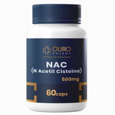 Imagem de NAC 500mg 100 Natural 60 ou 120 Cápsulas - Ouro Pharma, 60 Cápsulas