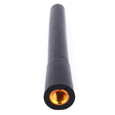 Imagem de Antena Curta Preta e Atarracada, Rádio AM FM, Parafuso de Mastro Aéreo, Cabe na Maioria Dos Carros Com Base de Antena Tipo Parafuso