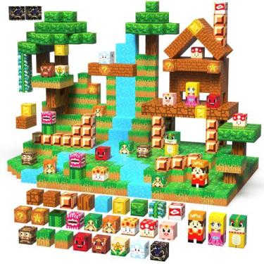 Imagem de Blocos de construção magnéticos Magpixel 100 unidades para crianças a 