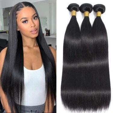Imagem de Pacotes de cabelo TNICE Straight 45cm Brazilian 100% Virgin Hair