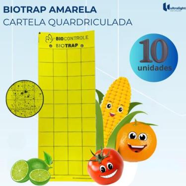 Imagem de KIT 10 unidades Armadilha Amarela Adesiva Pega Insetos - Pestline