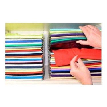 Imagem de Kit 20 Separador De Camisas Organizador Camisetas Bandeja - Clink