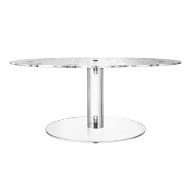 Imagem de Fenteer Suporte para bolo, casquinha de sorvete, 16 furos, acrílico, suporte para servir doces, sobremesas para aniversário, chá de bebê