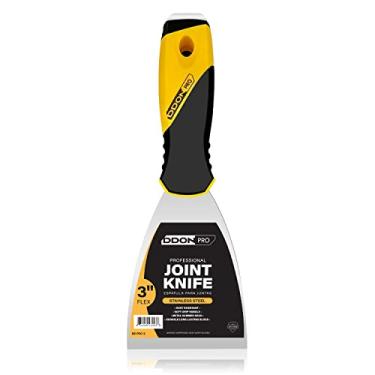 Imagem de Ferramenta de raspador de faca flexível, lâmina de aço inoxidável Spackle com alça macia de aderência, ferramenta de raspador de metal para acabamento de drywall, raspagem de pintura de gesso, decalques e papel de parede (3)