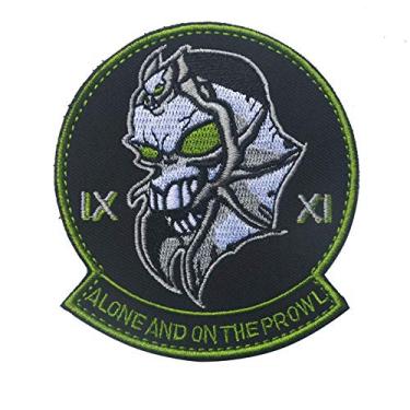 Imagem de OYSTERBOY USAF Black Ops Area 51 Alone and on The Prowl Desert Prowler Aviation Patch Hook & Loop