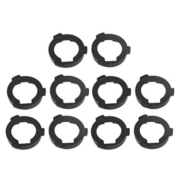 Imagem de Base de lâmpada de farol LED base de lâmpada de farol suporte de lâmpada ABS resistente durável fácil instalação para lâmpadas de farol LED TK 108 H7 10 peças