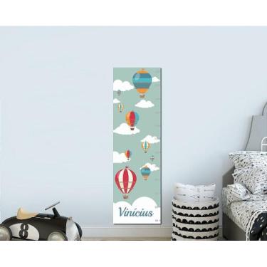 Imagem de Régua de Crescimento Infantil Adesivo Festival de Balões - 1,20m x 0,3