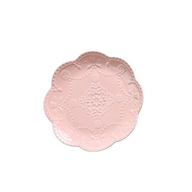 Imagem de Prato de serviço Pratos de jantar de 25 cm, prato de cerâmica leve para bife, salada, macarrão e sobremesa, lava-louças, micro-ondas, conjunto de pratos (cor: cinza, tamanho: CH)