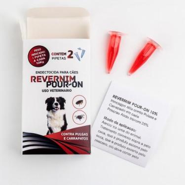 Imagem de Revernim Pipeta 1,5 mL Antiparasitário para Cães 10 Kg - 2 Pipetas