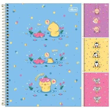 Imagem de Kit C/ 4 Caderno Mellow Universitário Espiral TILIBRA - 1 Matéria 80 Folhas