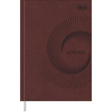 Imagem de Tilibra - Agenda Executiva Costurada Diária 14,5 x 20,5 cm Prátika Permanente - Bordô